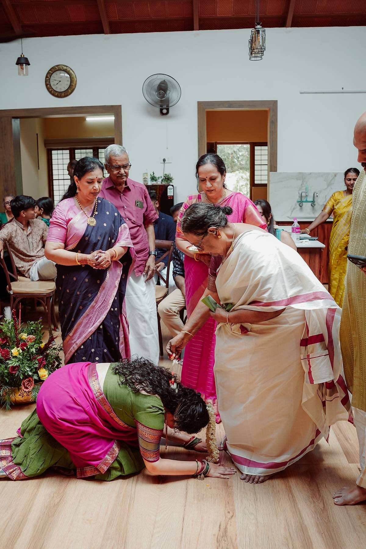 Traditional blessing ceremony inside the Kalapura hall